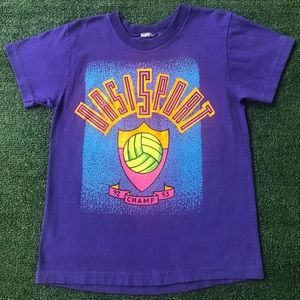 VTG 80’s Volleyball Double Sided Single Stitch T-shirt Boys Size Medium